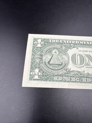 1969 $1 One Dollar FRN Federal Reserve Note UNC #809