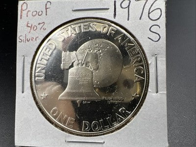 1976 $1 Ike Eisenhower 40% silver Dollar Coin Gem Proof SK#a