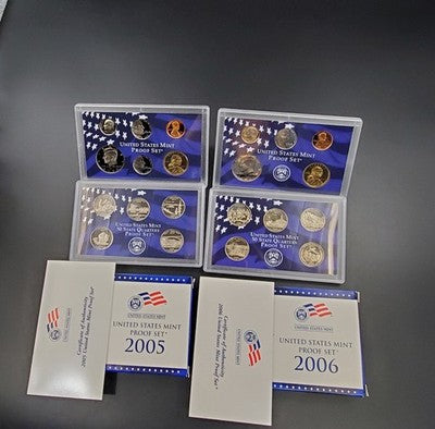 1999 - 2009 U.S. Mint Proof Set 11 Sets w/ COAs CLAD - Free Ship USA
