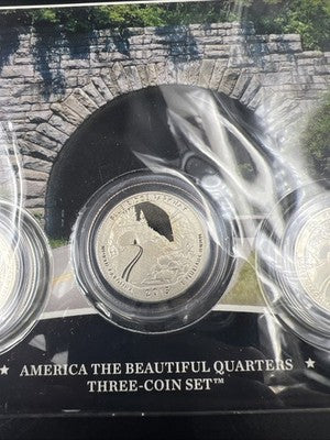 2015 Blue Ridge Parkway 3 Coin P D S US Mint ATB Set