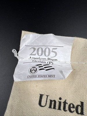 500 Coin BU U.S. Mint Bag 2005 P D Bison Westward Nickel Coins UNC
