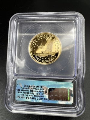 2007 S $1 Sacagawea Native Dollar Proof Coin PR69 DCAM ICG #A