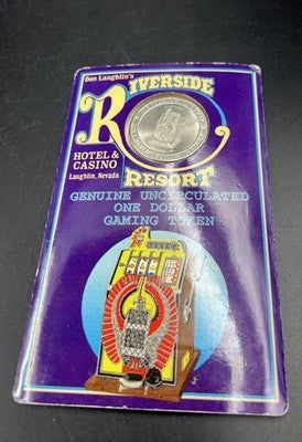 Riverside Resort $1 Casino Gaming Token Uncirculated In Display Pack SKU#B
