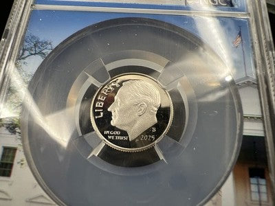 2025 S 10c Roosevelt Clad Proof Dime Coin PF70 UCAM NGC Roosevelt Holder #35