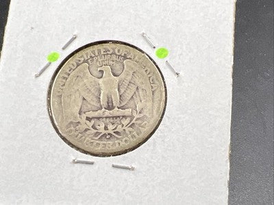 1941 P 25c Washington Silver Quarter Coin AG Circ DDO Double Die Obverse SK#1B