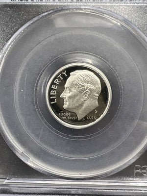 2010 S 10c Roosevelt Silver Proof Dime Coin PR70 DCAM #710 PCGS