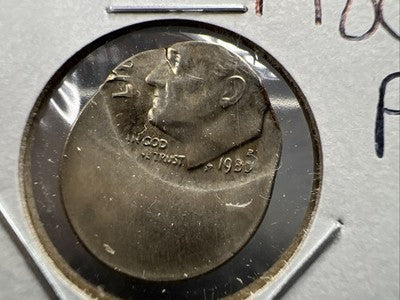 60% Off Center Error Roosevelt Dime Coin UNC 1980 P
