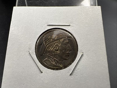 Hobo Buffalo Nickel Coin Modern Carving SKU#J