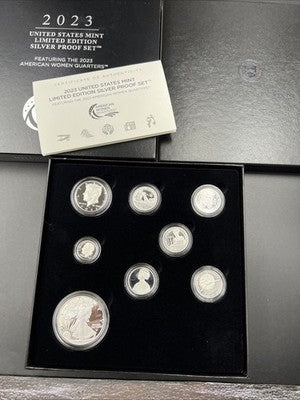 2023 Limited Edition US Silver Proof Set Complete w/ Box COA