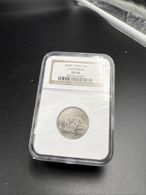 2005 P SMS 25c California State Statehood Quarter Coin MS66 NGC #047