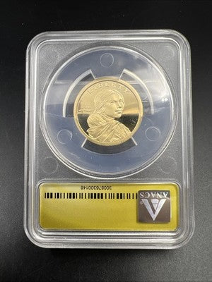 2013 S $1 Sacagawea Native Delawares Treaty Dollar Gem Proof ANACS PR70 DCAM