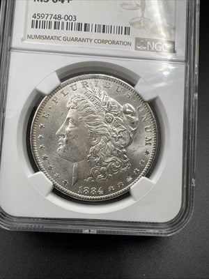 1884 O $1 Morgan Silver Dollar Coin NGC MS64 + Plus Choice BU Certified
