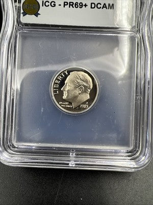 1983 S 10c Roosevelt Proof Dime ICG PR69 + DCAM Gem Proof