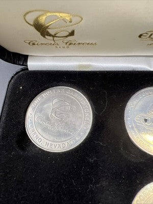 ABC 2004 4 Casino Gaming Token Participation Set Used