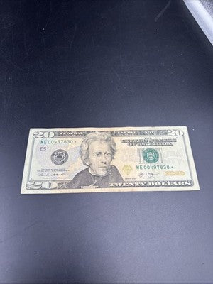 2017 Star * $20 FRN Federal Reserve Note Fine Circ #830