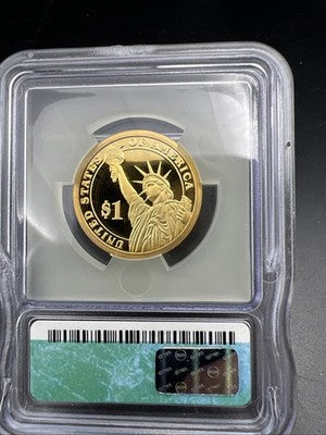 2007 S $1 John Adams Proof Presidential Dollar Coin ICG PR70 DCAM #111