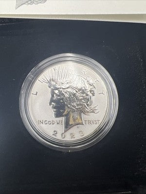 2023 Reverse Silver Proof Morgan & Peace Dollar Set OGP Box COA