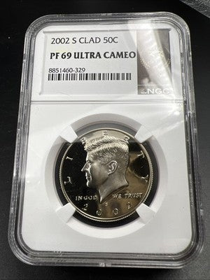 2002 S 50c Kennedy Proof 50c Copper Nickel Half Dollar NGC 33 Club PF69 UCAM #29