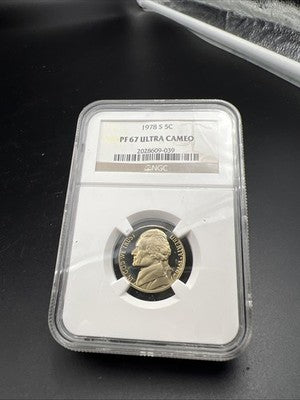 1978 s 5c Jefferson Proof Nickel Coin PF67 UCAM #039