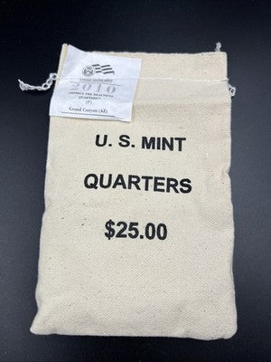 U.S. Mint Bag 100 2010 P Grand Canyon Arizona ATB Quarter Coins BU UNC
