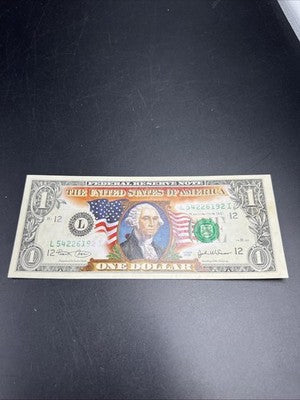 2003 $1 FRN Federal Reserve Note CH UNC Colorized Enhanced #619