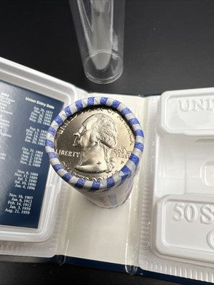 US Mint Certified 2002 P Ohio State Statehood Quarter Roll BU UNC