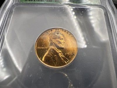 1940 S Lincoln Wheat Cent Penny Coin ICG MS67 RD #110 Some Toning