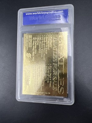 1996 Beatles Album Cover Gold Plated Collectors card in WCG case