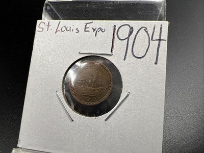 1904 St Louis Expo Electricity Medal H-30 CH VF Circ