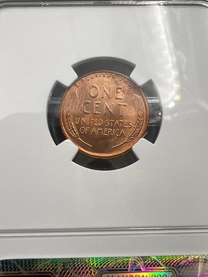 1955 P 1c Lincoln Wheat Cent Penny Coin NGC MS66 RD #005