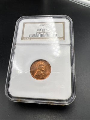 1946 S 1c Lincoln Wheat Cent Coin MS66 RD NGC #069 Gem BU UNC Certified