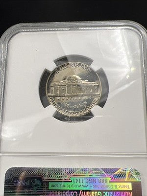 1975 S 5c Jefferson Proof Nickel Coin PF66 Proof Certified NGC #043