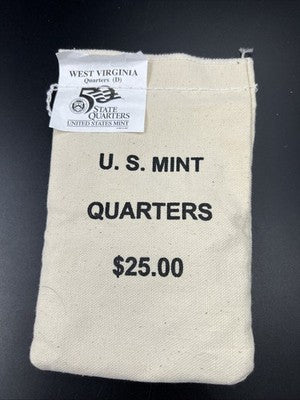 U.S. Mint Bag of 100 2005 D West Virginia State Statehood Quarters BU UNC