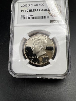 2002 S 50c Kennedy Proof 50c Copper Nickel Half Dollar NGC 33 Club PF69 UCAM #83