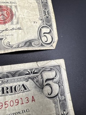 1963 $5 USN Very Circ Five Dollar United States Notes #926