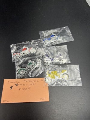 5 Piece Variety Set Harley Davidson Somalia Dollar Coins UNC 2007