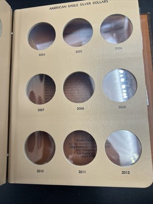 USED Dansco Album 7181 American Silver Eagle - Empty No Coins