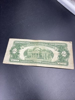 1928 D $2 USN United States Note Red Seal Bill G / VG Circ #167