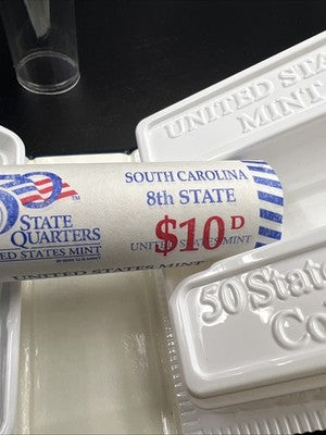US Mint Certified 2000 D South Carolina State Statehood Quarter Roll BU UNC