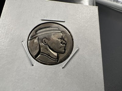 Hobo Buffalo Nickel Coin Modern Carving SKU#D4