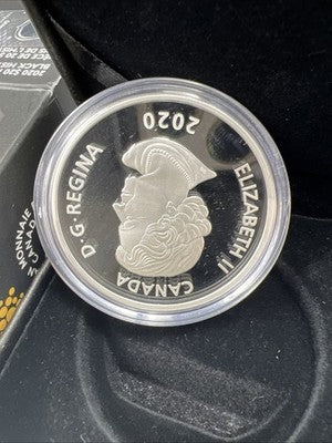 2020 Willie O'Ree Bruins Canada $20 1 Oz Silver Proof Coin NHL Hockey w/ Box COA