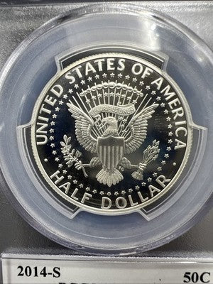 2014 S 50c Kennedy Enhanced Silver Half Dollar Coin PCGS MS69 PL #438