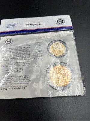 2010 Abraham Mary Todd Lincoln First Spouse $1 Presidential Coin & Medal Set OGP