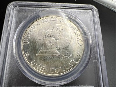 Bicentennial 1976 S $1 Ike Eisenhower 40% Silver Dollar Coin PCGS GEM MS66 #652
