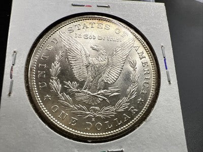 1881 S $1 Morgan Silver Dollar Coin BU Unc Nice Obverse Toning Toner