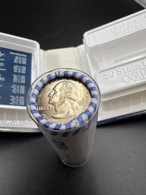 US Mint Certified 2001 P New York State Statehood 40 Coin BU Quarter Roll