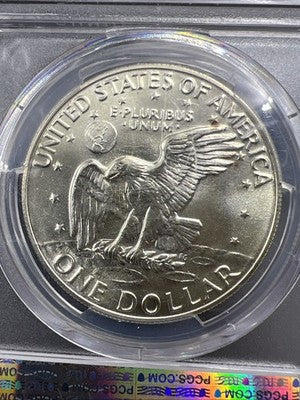 PCGS Gold Shield Gem BU 1974 S $1 Ike Eisenhower 40% Silver Dollar Coin MS67 #67