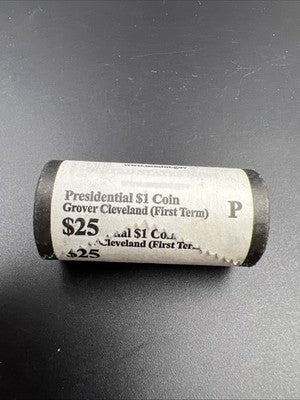 2012 P Grover Cleveland First Term Presidential Dollar US Mint BU Roll 25 Coins