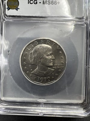 1979 S $1 SBA Susan B Anthony Dollar Coin ICG MS66 + Plus Gem UNC