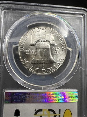 1958 P 50c Franklin Silver Half Dollar Coin PCGS MS64 CH BU Certified #90